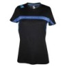 Camiseta padel softee mujer negro/royal