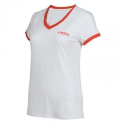 Camiseta padel mujer team blanca