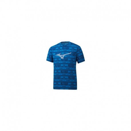 Camiseta mizuno heritage graphics tee brilliant blue