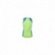 Camiseta sleeveless verde neon/azul oceano